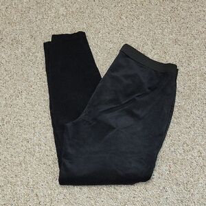 Eileen Fisher medium women's pull-on organic cotton corduroy pants black